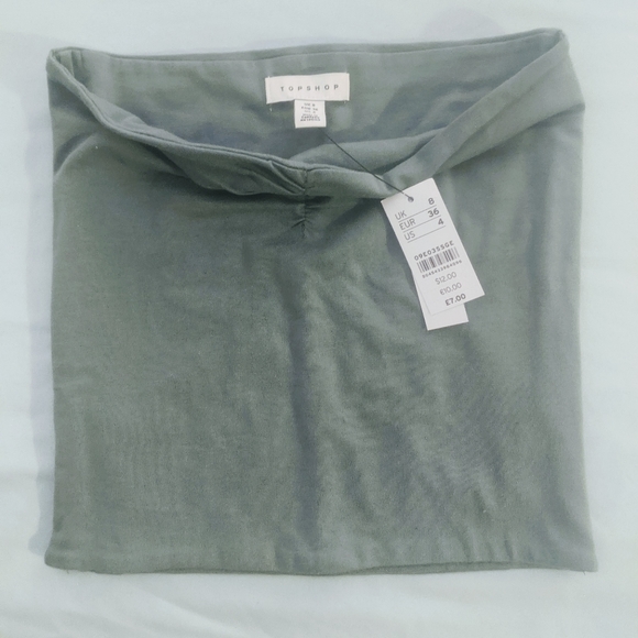 NWT Topshop Sage crop top size 4 - Picture 2 of 4